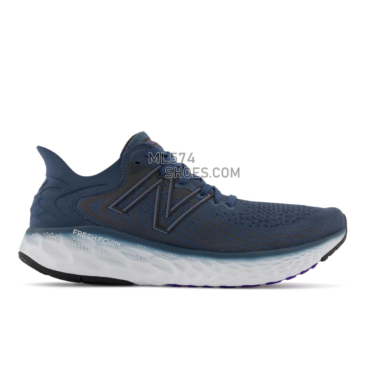 New Balance Fresh Foam 1080v11 - Men's Neutral Running - Deep Ocean Grey with Deep Violet - M1080F11