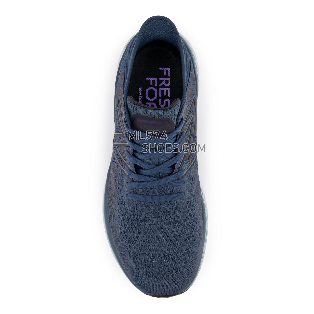 New Balance Fresh Foam 1080v11 - Men's Neutral Running - Deep Ocean Grey with Deep Violet - M1080F11