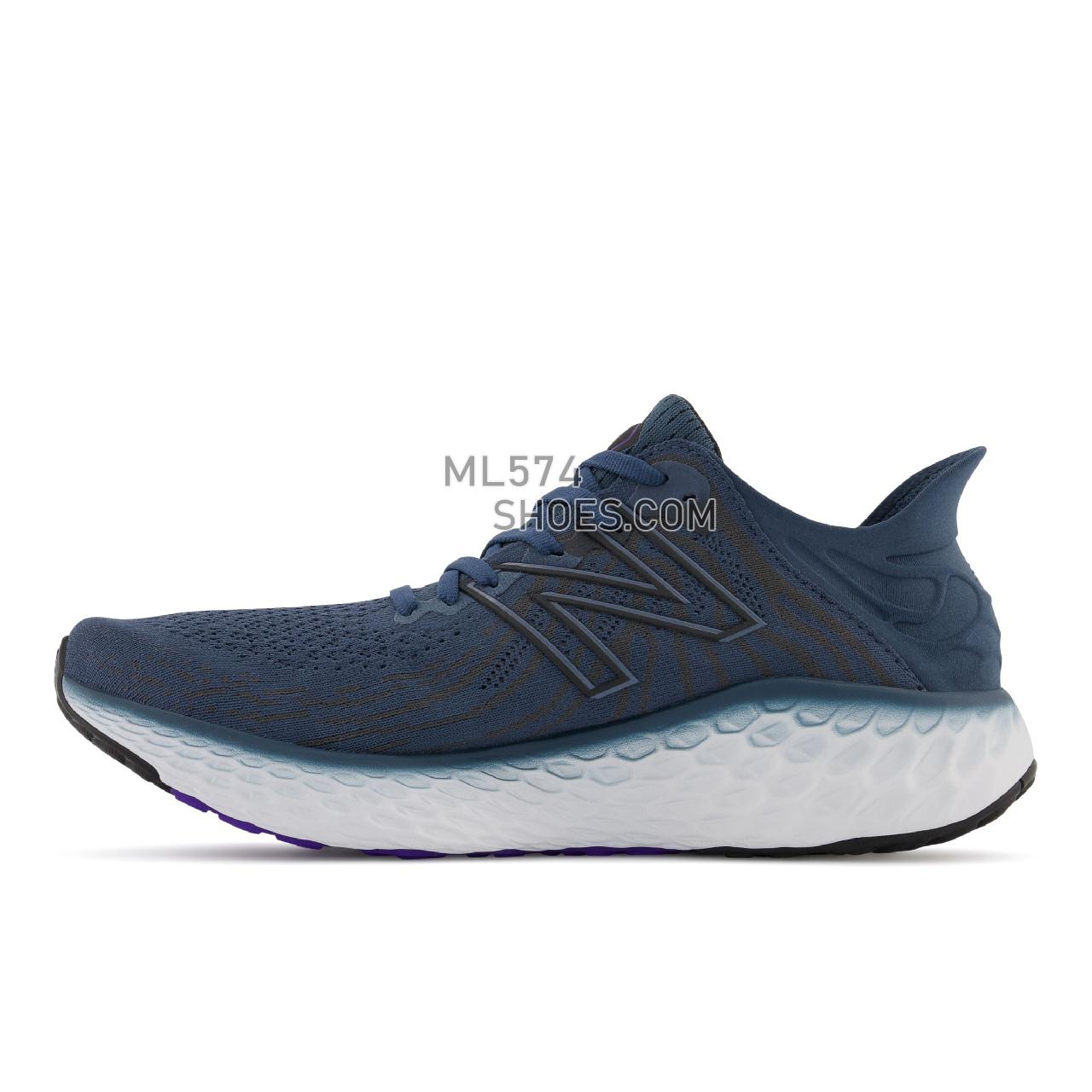 New Balance Fresh Foam 1080v11 - Men's Neutral Running - Deep Ocean Grey with Deep Violet - M1080F11