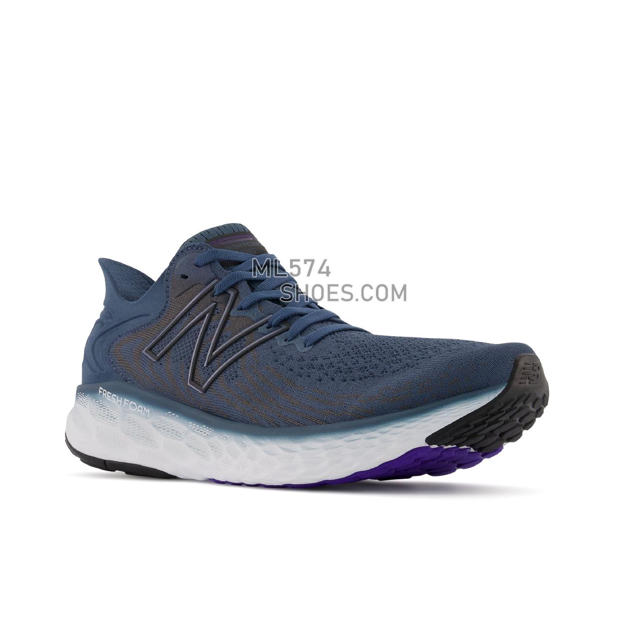 New Balance Fresh Foam 1080v11 - Men's Neutral Running - Deep Ocean Grey with Deep Violet - M1080F11