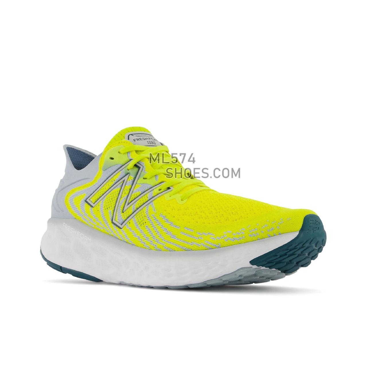 New Balance Fresh Foam 1080v11 - Men's Neutral Running - Sulphur Yellow with Light Slate - M1080C11