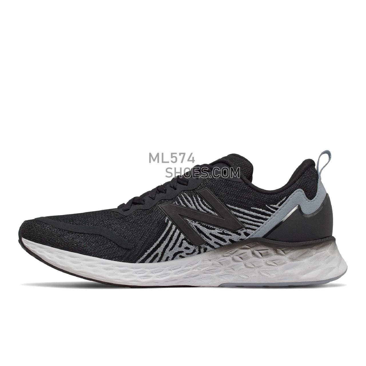 New Balance Fresh Foam Tempo - Men's Neutral Running - Black with Lead and Summer Fog - MTMPOBK