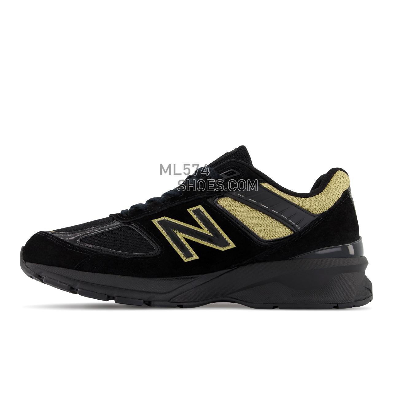New Balance Made in USA 990v5 - Men's Neutral Running - Black with Gold - M990BH5