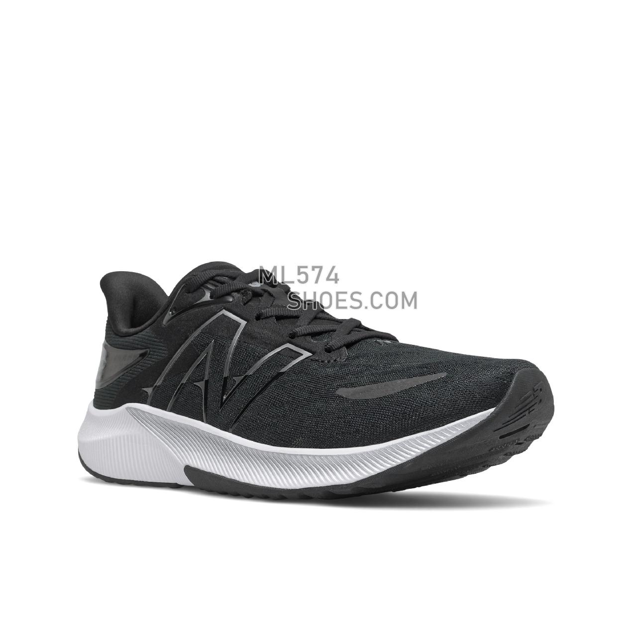 New Balance FuelCell Propel v3 - Men's Neutral Running - Black with White - MFCPRLK3