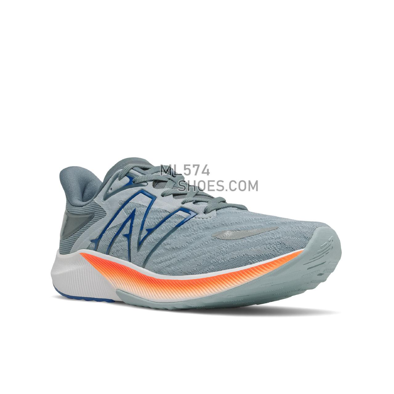 New Balance FuelCell Propel v3 - Men's Neutral Running - Light Slate with Dynomite and Helium - MFCPRLG3