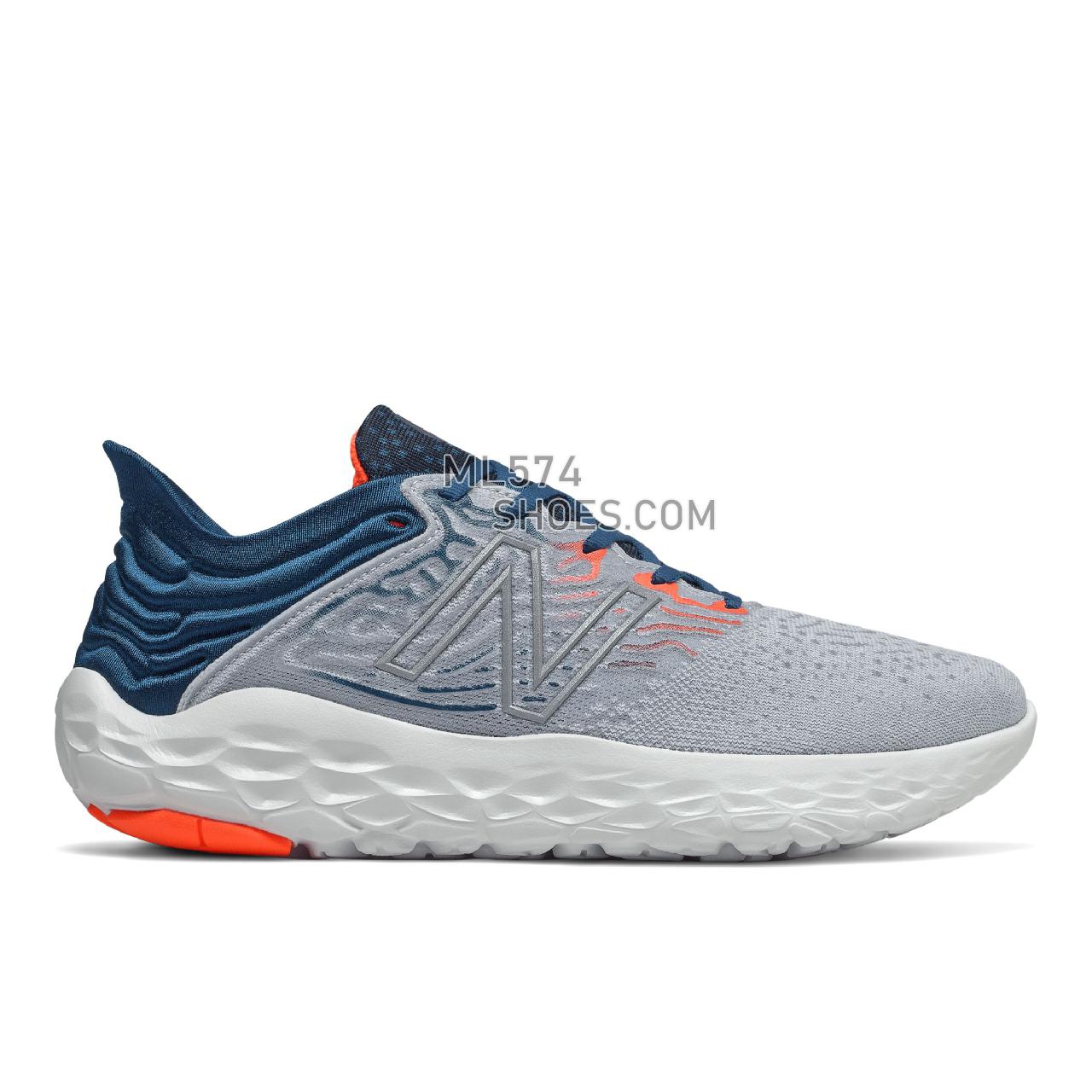 New Balance Fresh Foam Beacon v3 - Men's Neutral Running - Light Cyclone with Rogue Wave and Dynomite - MBECNGB3
