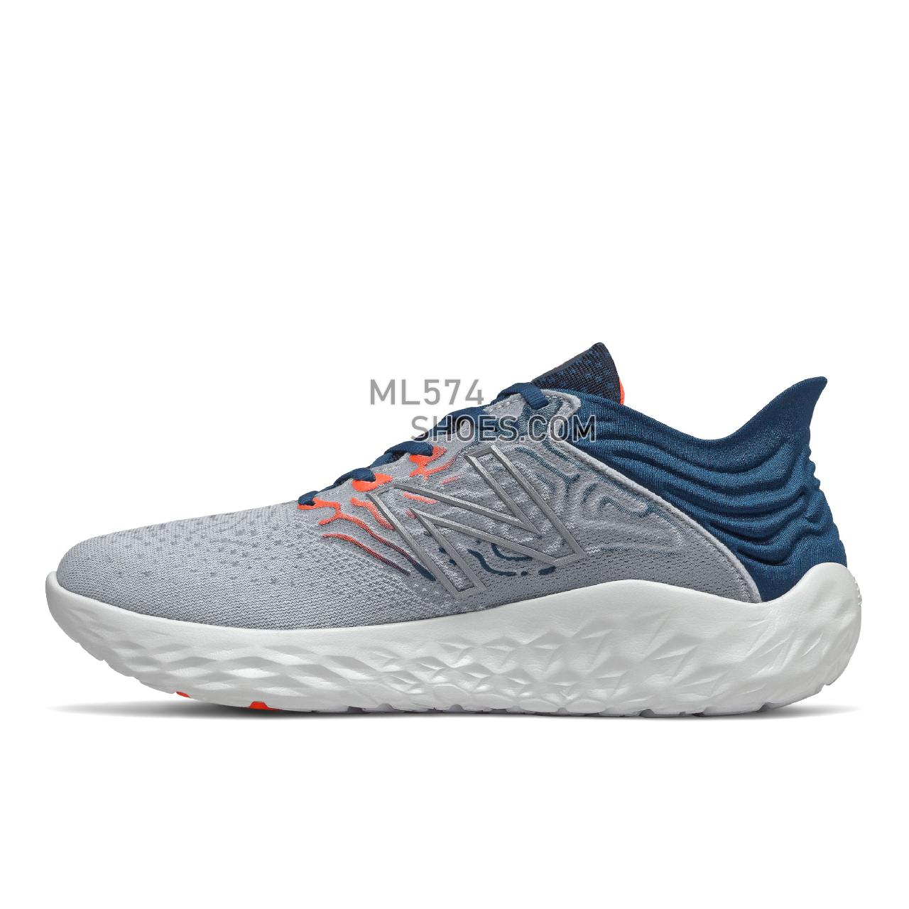 New Balance Fresh Foam Beacon v3 - Men's Neutral Running - Light Cyclone with Rogue Wave and Dynomite - MBECNGB3