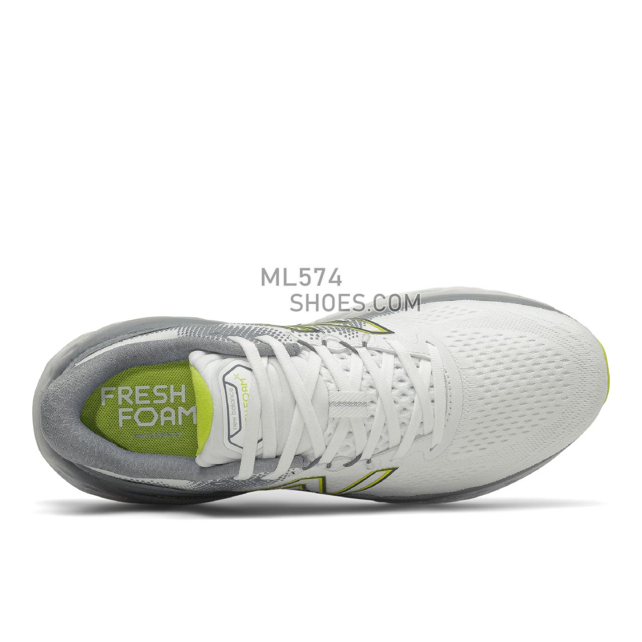 New Balance Fresh Foam More v3 - Men's Neutral Running - Sulphur Yellow with Ocean Grey - MMORCS3