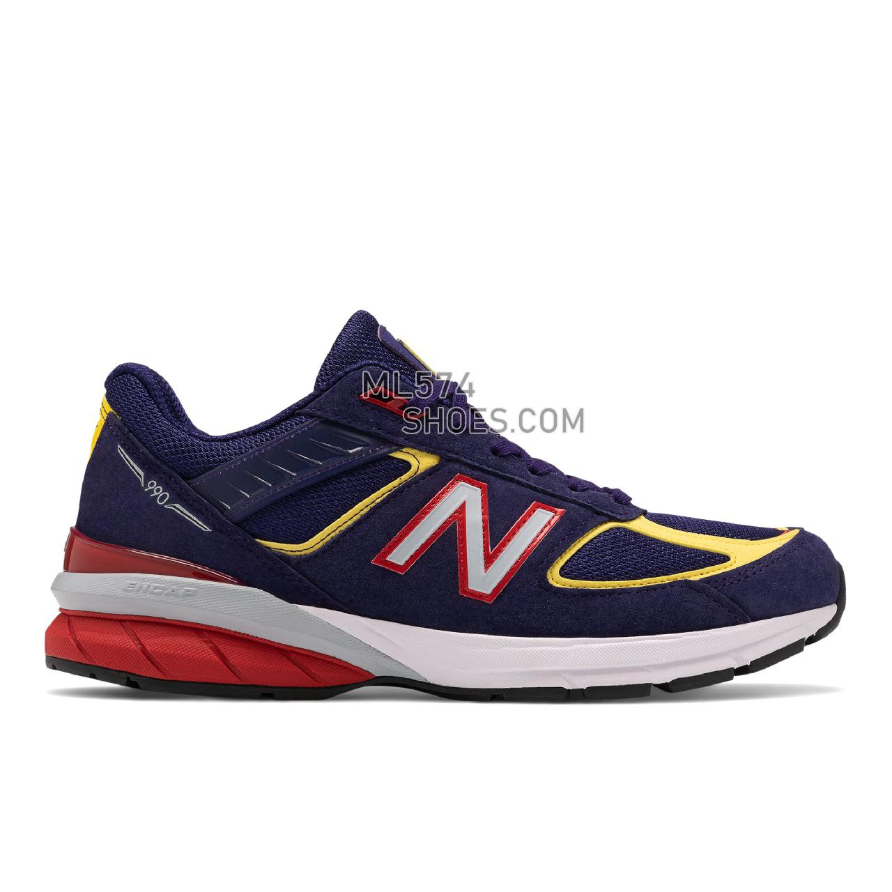 New Balance Made in USA 990v5 - Men's Neutral Running - Virtual Violet with First Light - M990GA5