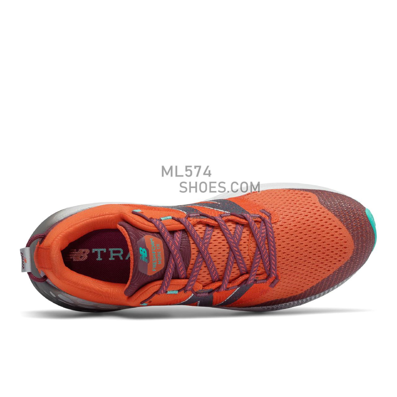 New Balance Fresh Foam More Trail v1 - Men's Neutral Running - Dark Blaze with Mulberry - MTMORRG