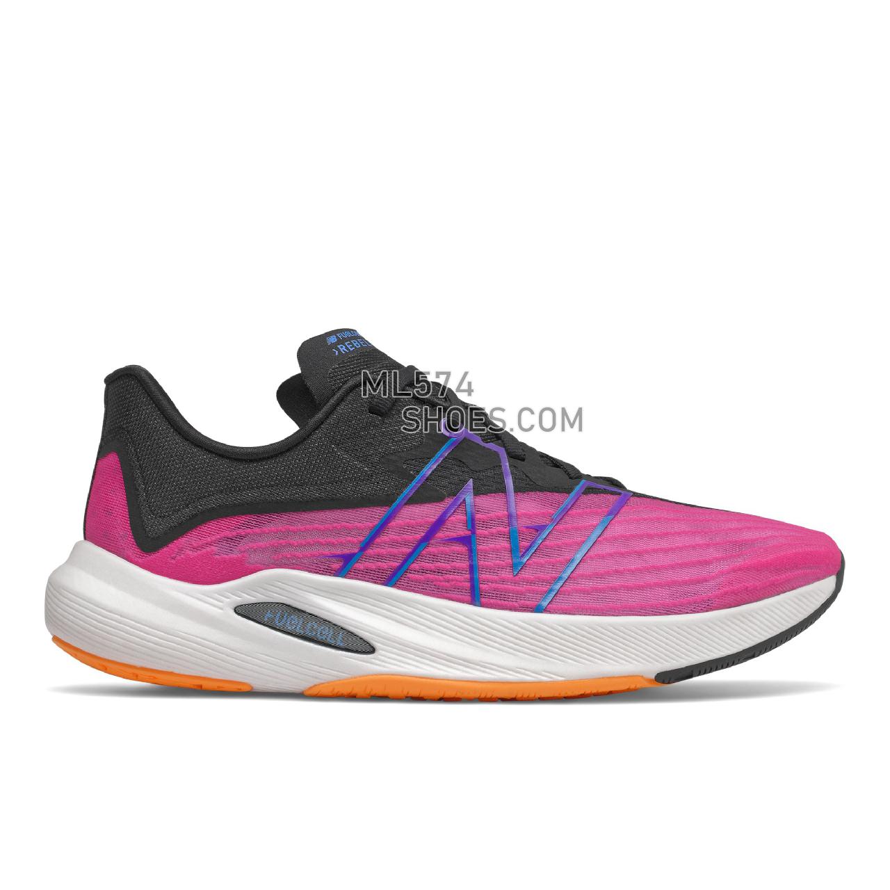 New Balance FuelCell Rebel v2 - Men's Neutral Running - Pink Glo with Black - MFCXCP2
