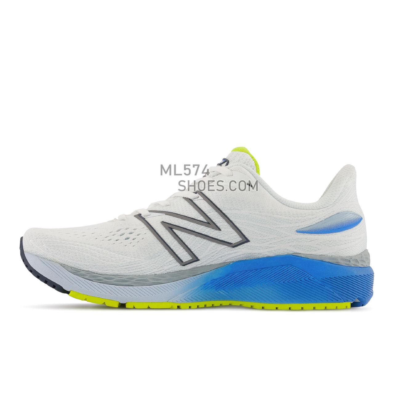 New Balance Fresh Foam X 860v12 - Men's Stability Running - White with Helium - M860W12