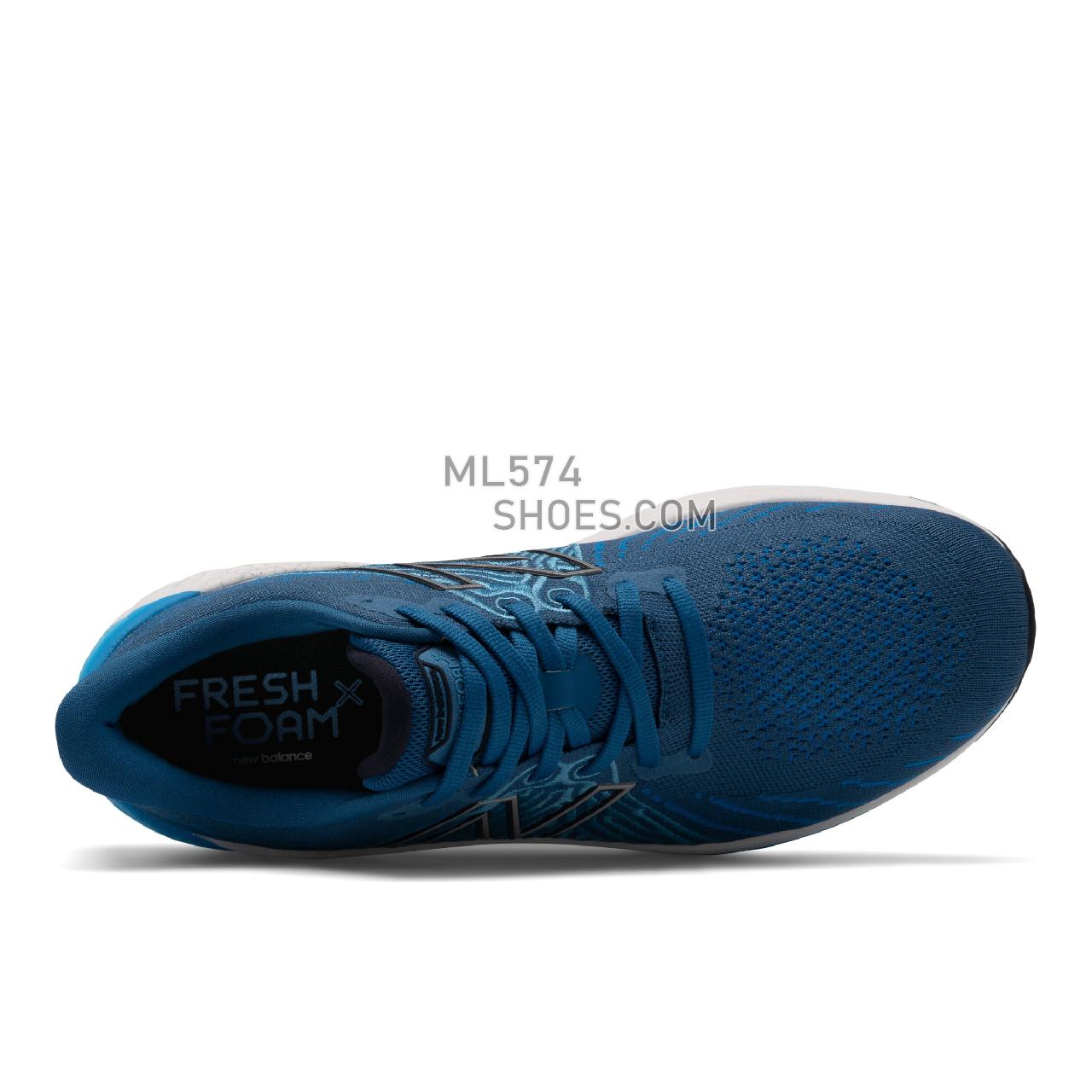 New Balance Fresh Foam X Vongo v5 - Men's Stability Running - Oxygen Blue with Laser Blue - MVNGOBP5