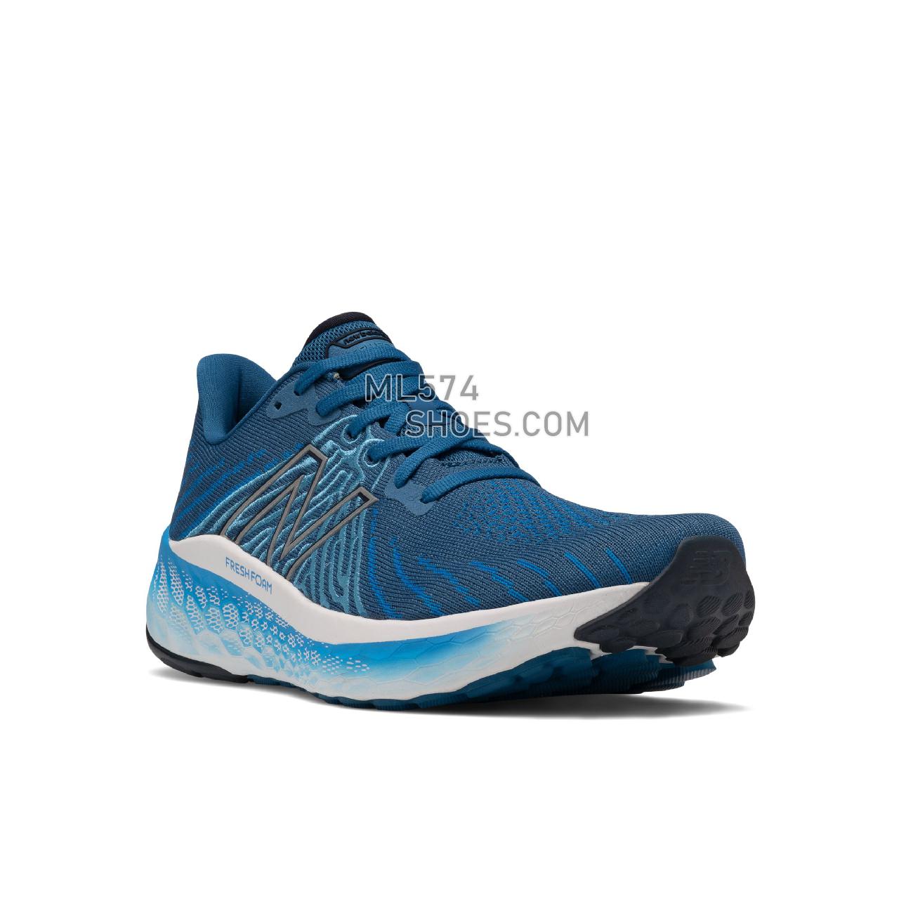 New Balance Fresh Foam X Vongo v5 - Men's Stability Running - Oxygen Blue with Laser Blue - MVNGOBP5