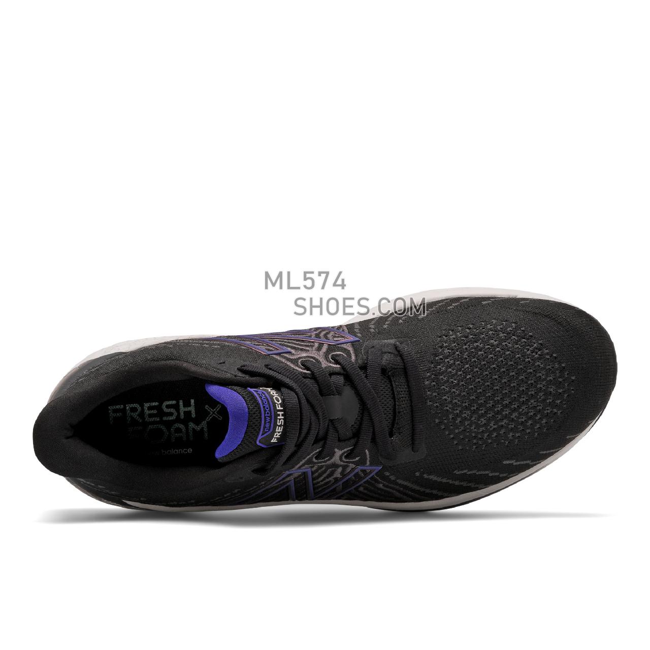 New Balance Fresh Foam X Vongo v5 - Men's Stability Running - Black with Deep Violet - MVNGOBW5