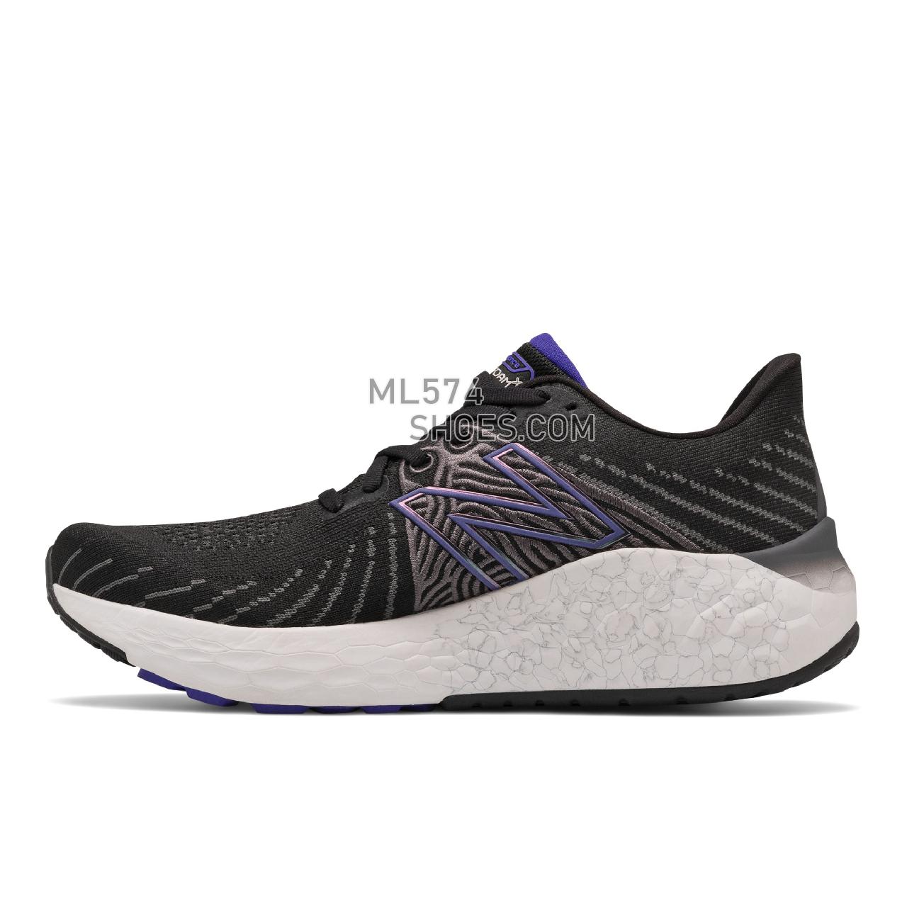 New Balance Fresh Foam X Vongo v5 - Men's Stability Running - Black with Deep Violet - MVNGOBW5