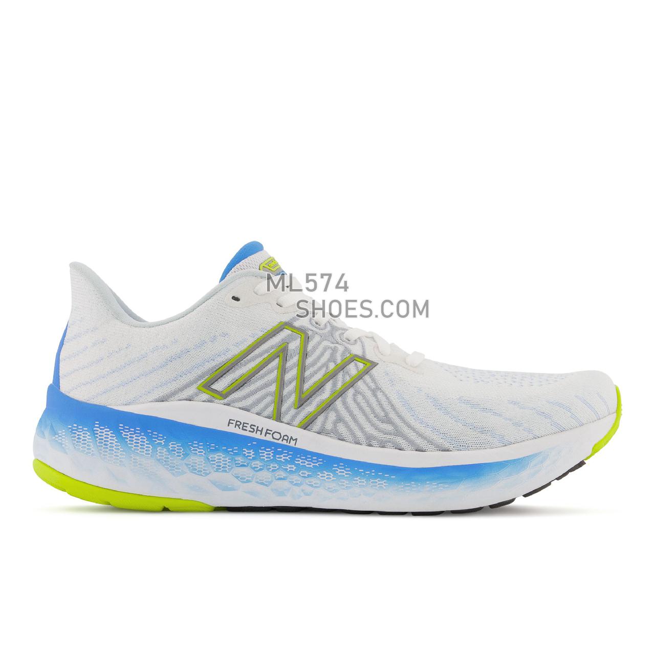 New Balance Fresh Foam X Vongo v5 - Men's Stability Running - White with Helium - MVNGOWM5