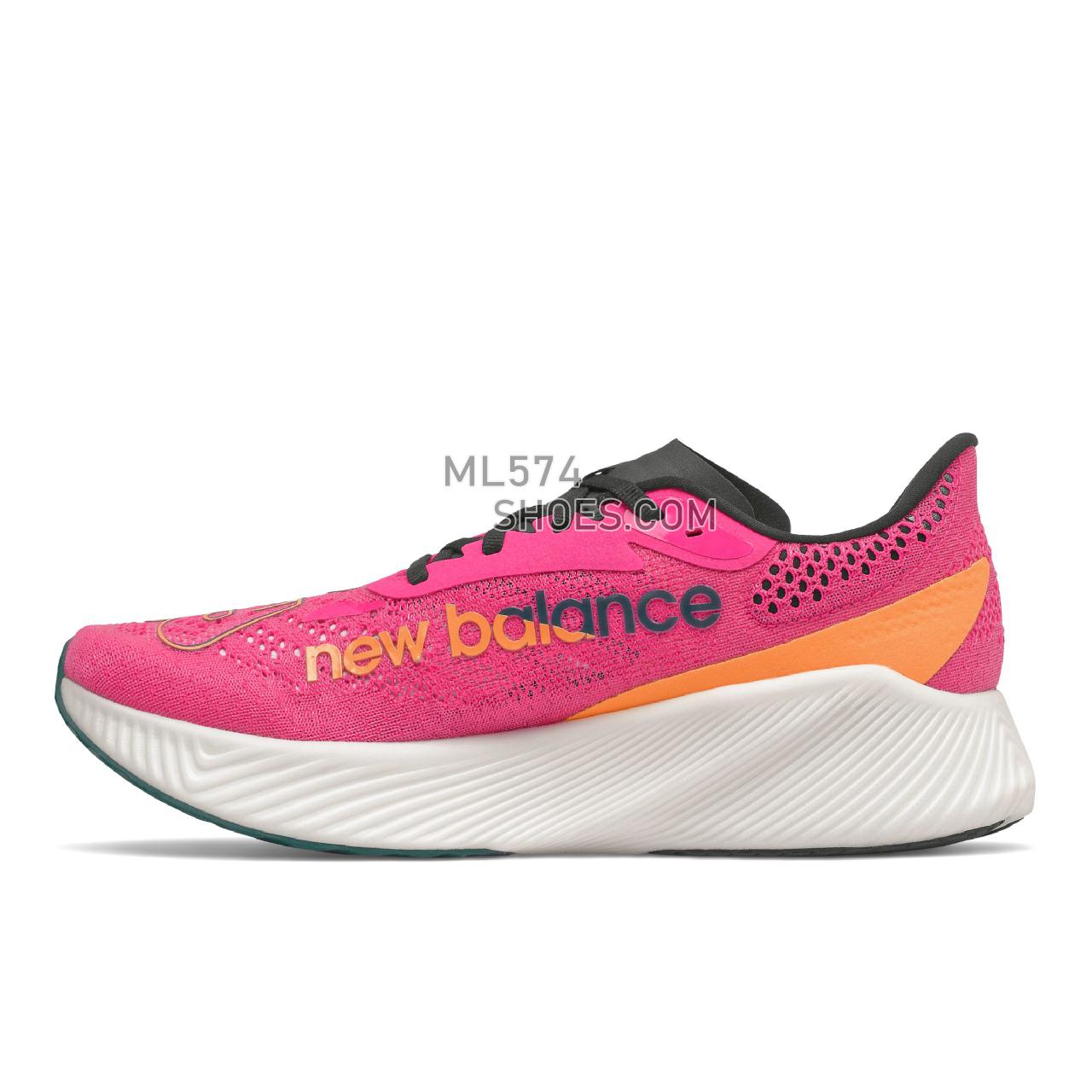 New Balance FuelCell RC Elite v2 - Men's Competition Running - Pink Glo with Black - MRCELPB2