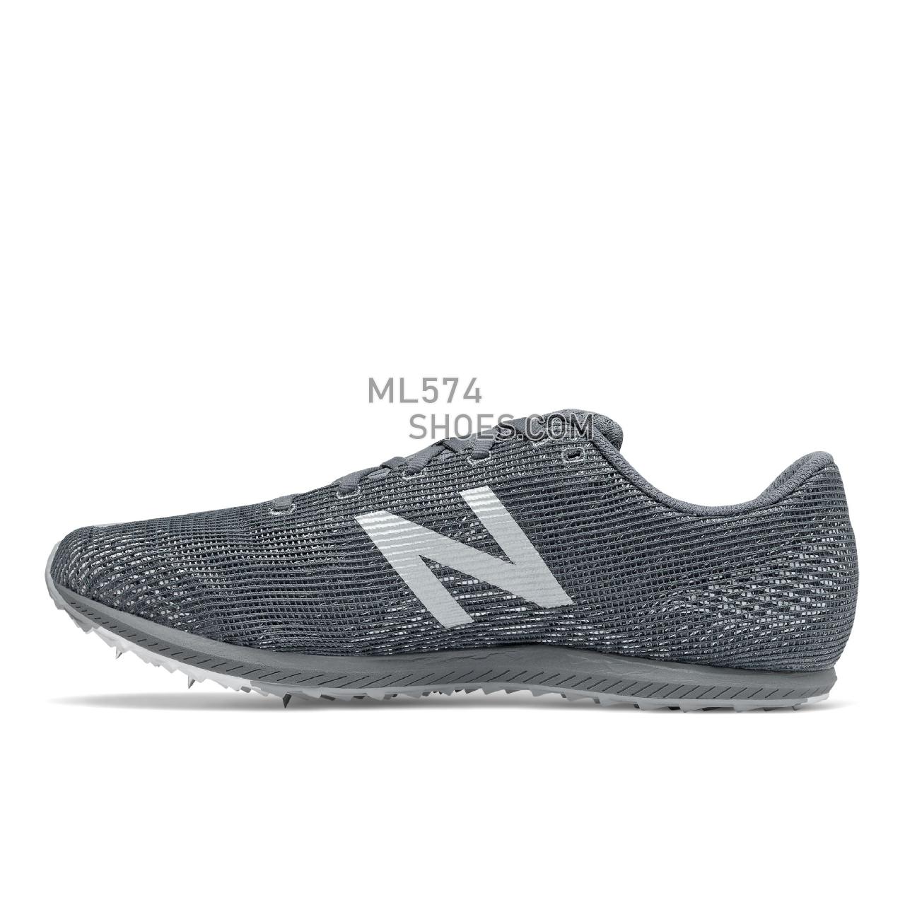 New Balance XC Seven v3 - Unisex Men's Women's Competition Running - Lead with Silver Metallic - UXCS7GS3