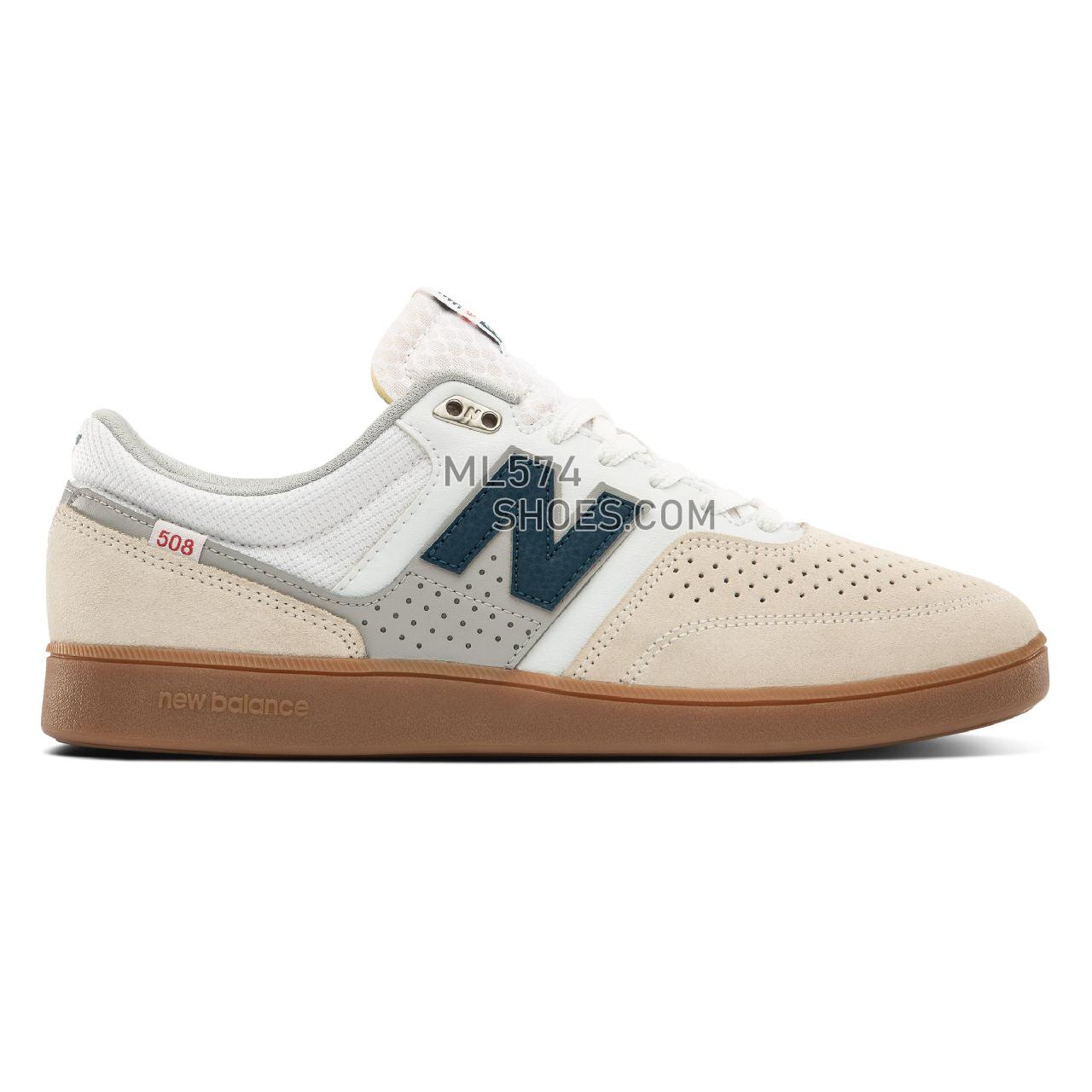 New Balance Numeric NM508 - Men's NB Numeric Skate - White with Blue and Grey - NM508WHB