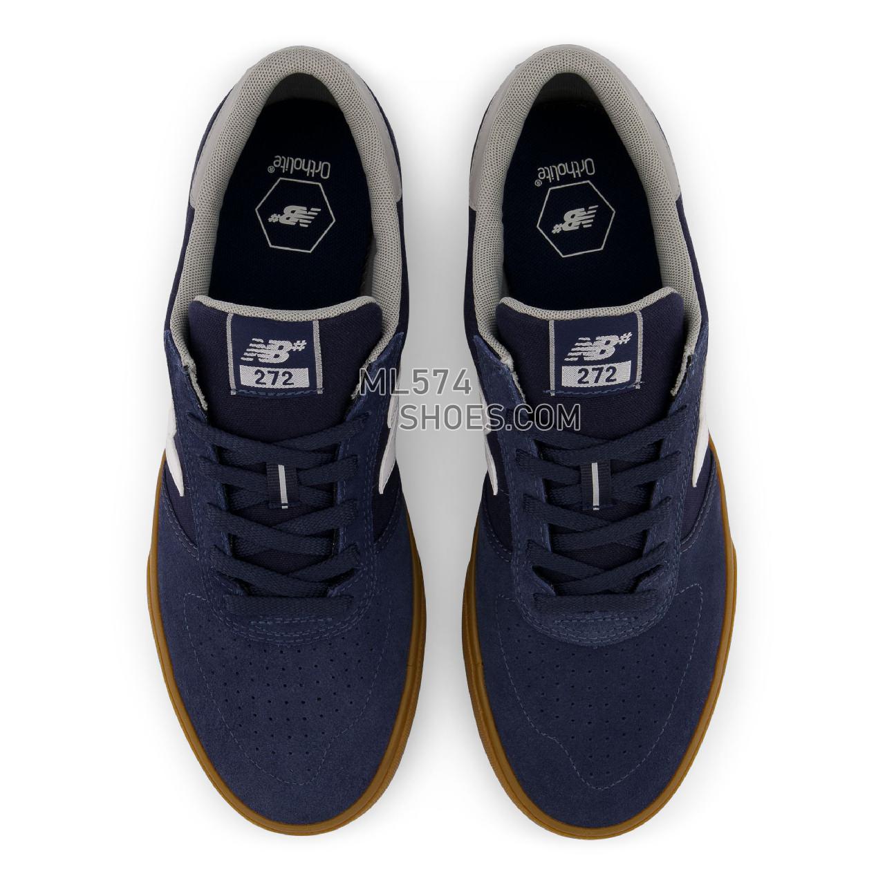 New Balance NB NUMERIC 272 - Unisex Men's Women's NB Numeric Skate - Navy with White - NM272NGM