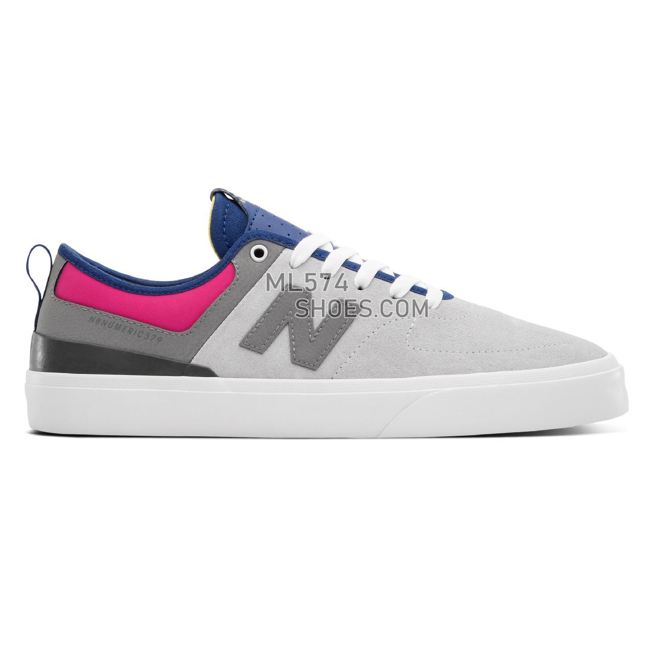New Balance Numeric NM379 - Men's NB Numeric Skate - Grey with Pink - NM379TRI