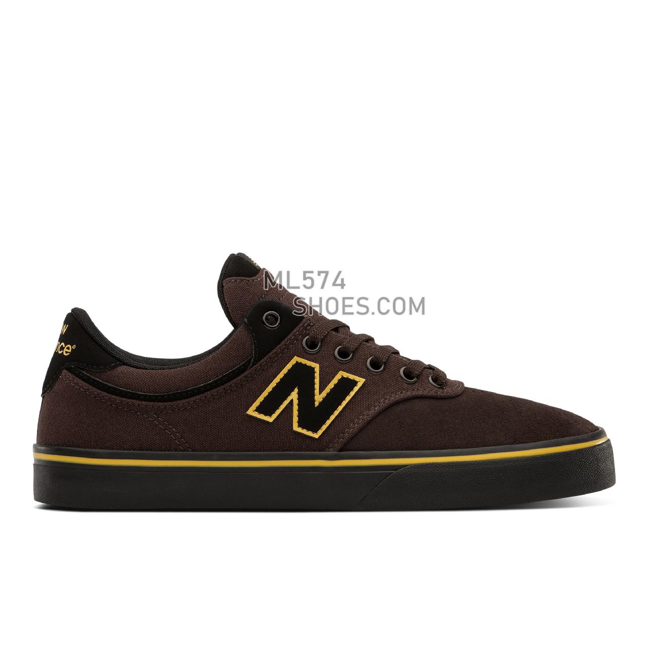 New Balance Numeric NM255 - Men's NB Numeric Skate - Brown with Black - NM255BRN