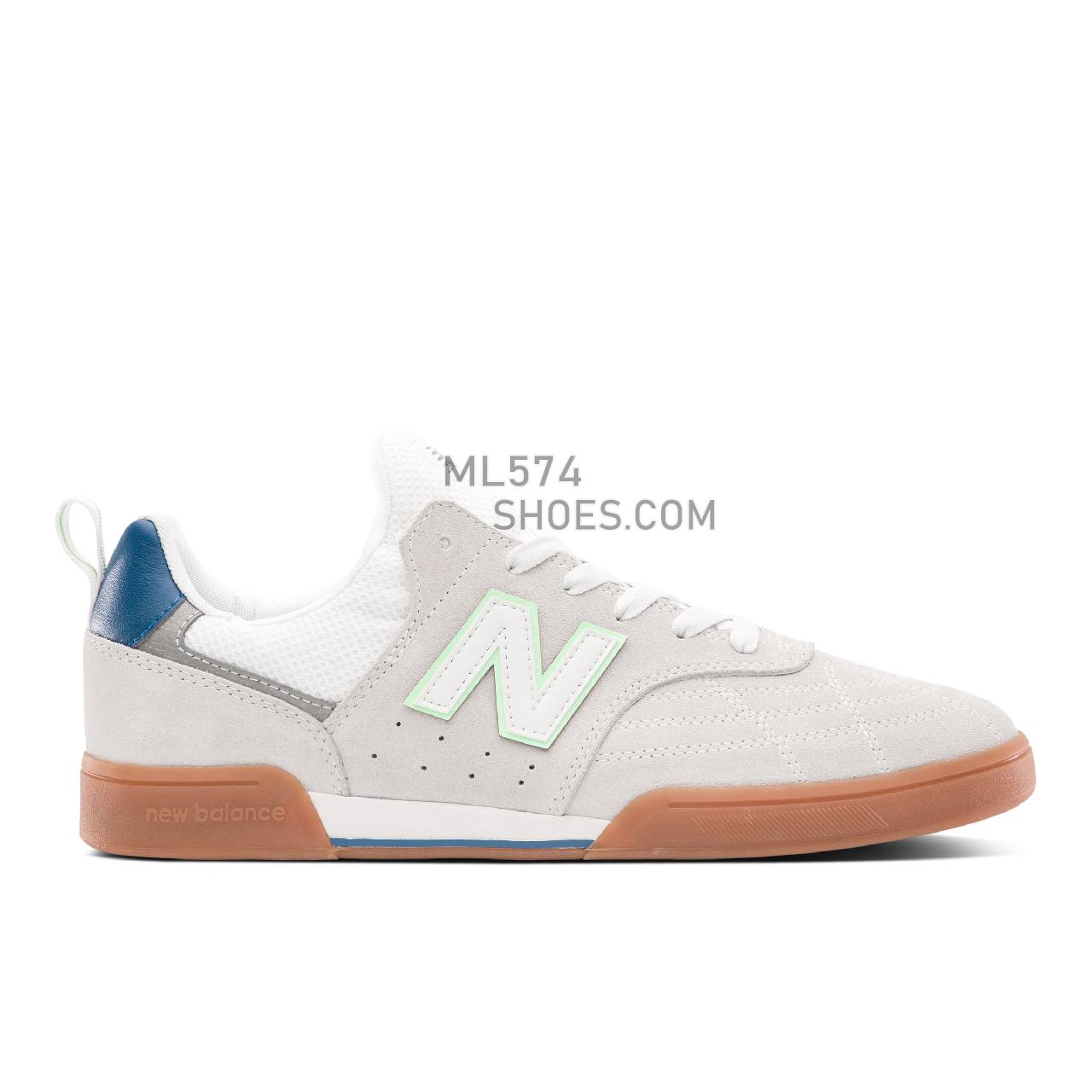 New Balance NB NUMERIC 288 SPORT - Men's NB Numeric Skate - White with Powder Green - NM288SSE