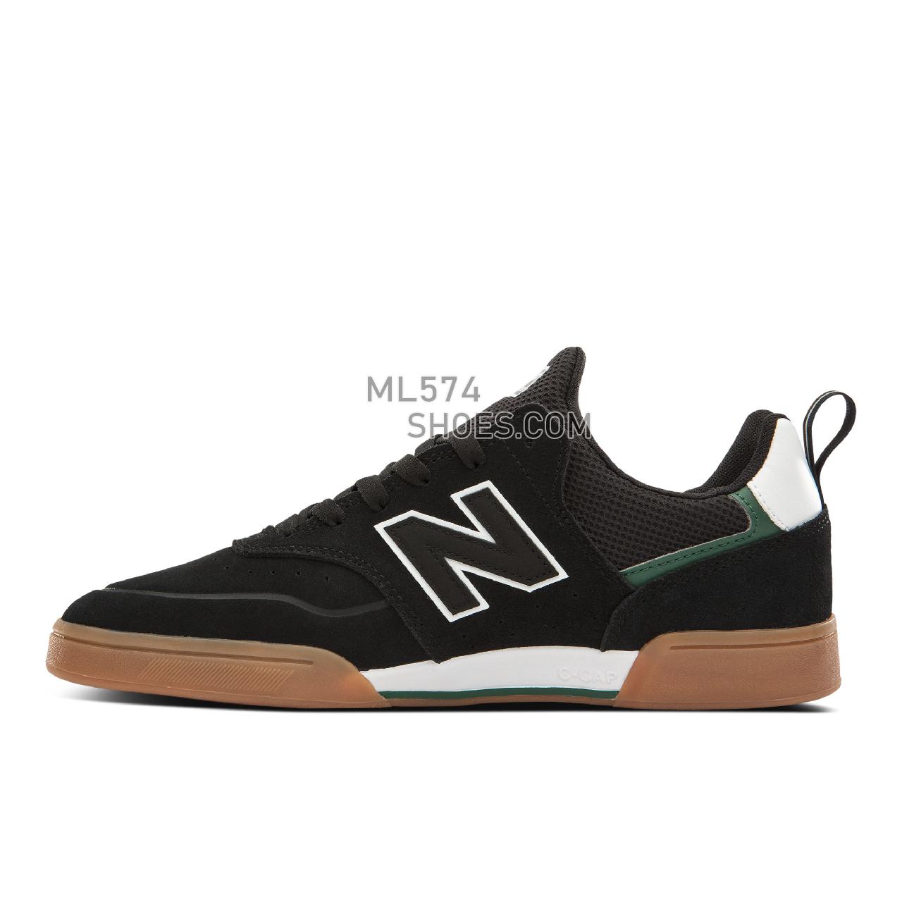 New Balance Numeric NM288 Sport - Men's NB Numeric Skate - Black with Green - NM288SGM