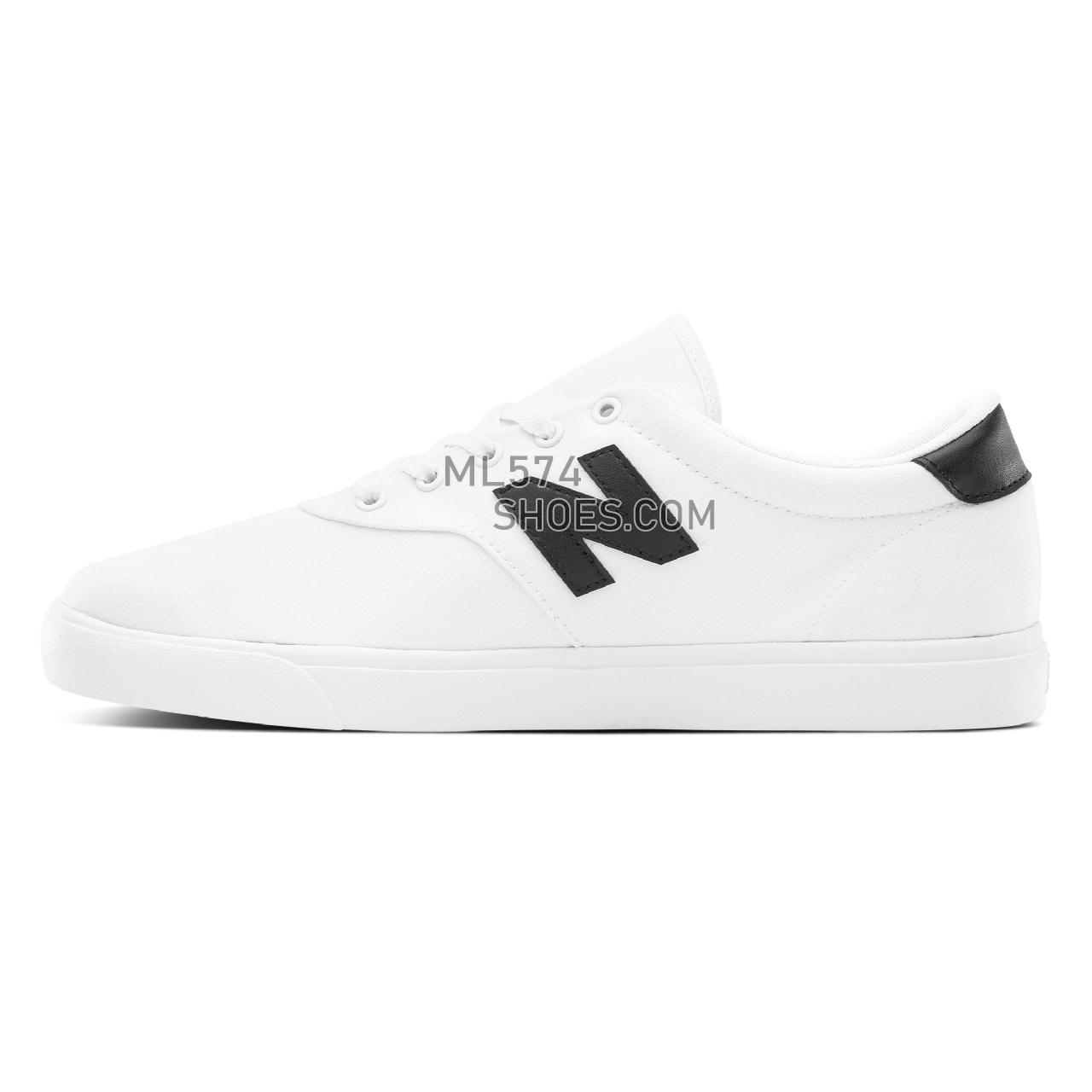 New Balance NB ALL COASTS 55 - Men's Court Classics - White with Black - AM55MWB