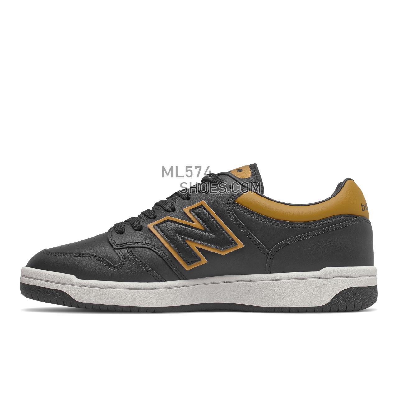 New Balance BB480 - Men's Court Classics - Black with Workwear - BB480LTB