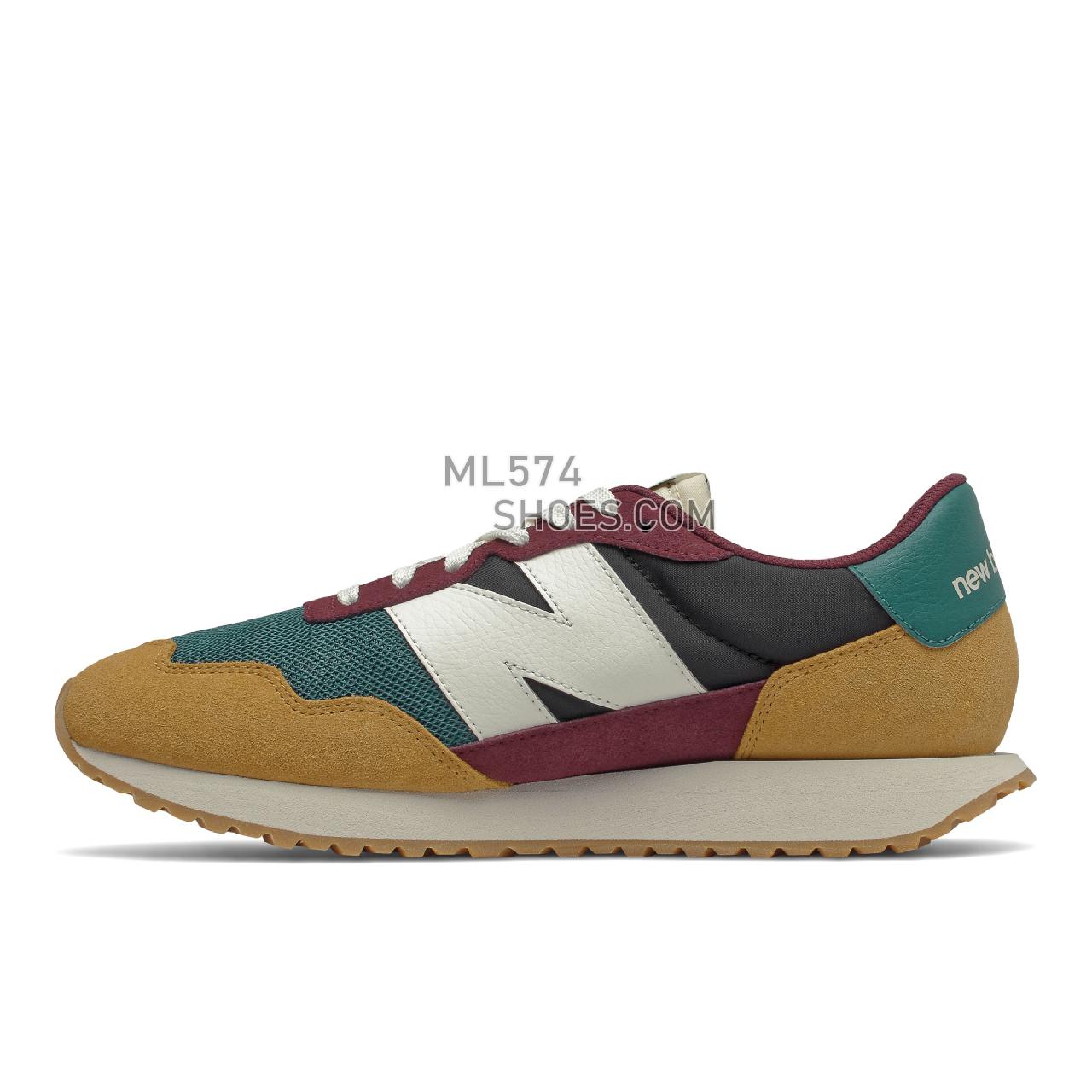 New Balance 237 - Men's Sport Style Sneakers - Workwear with Nb Burgundy - MS237HR1