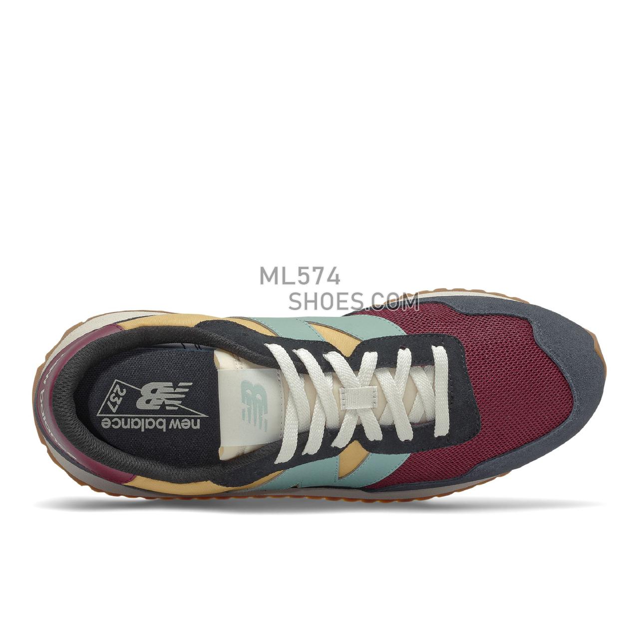 New Balance 237 - Men's Sport Style Sneakers - Outerspace with Garnet - MS237HG1