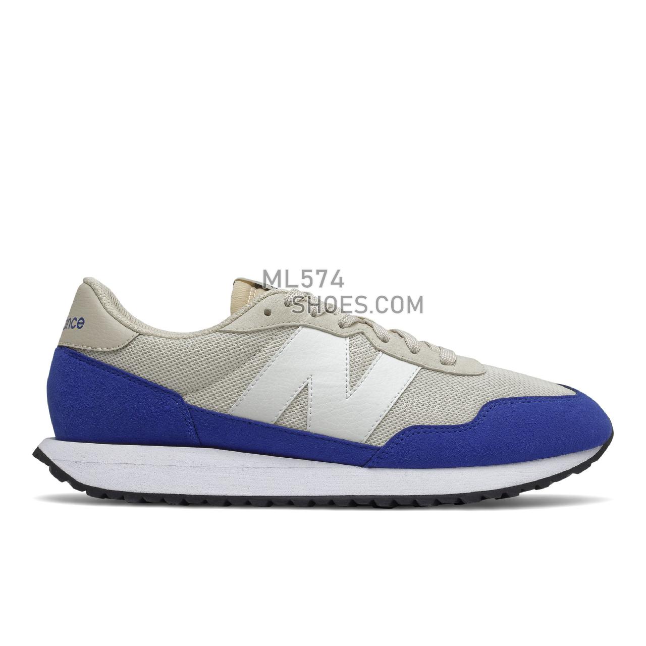 New Balance 237 - Men's Sport Style Sneakers - Moonbeam with Team Royal - MS237PL1