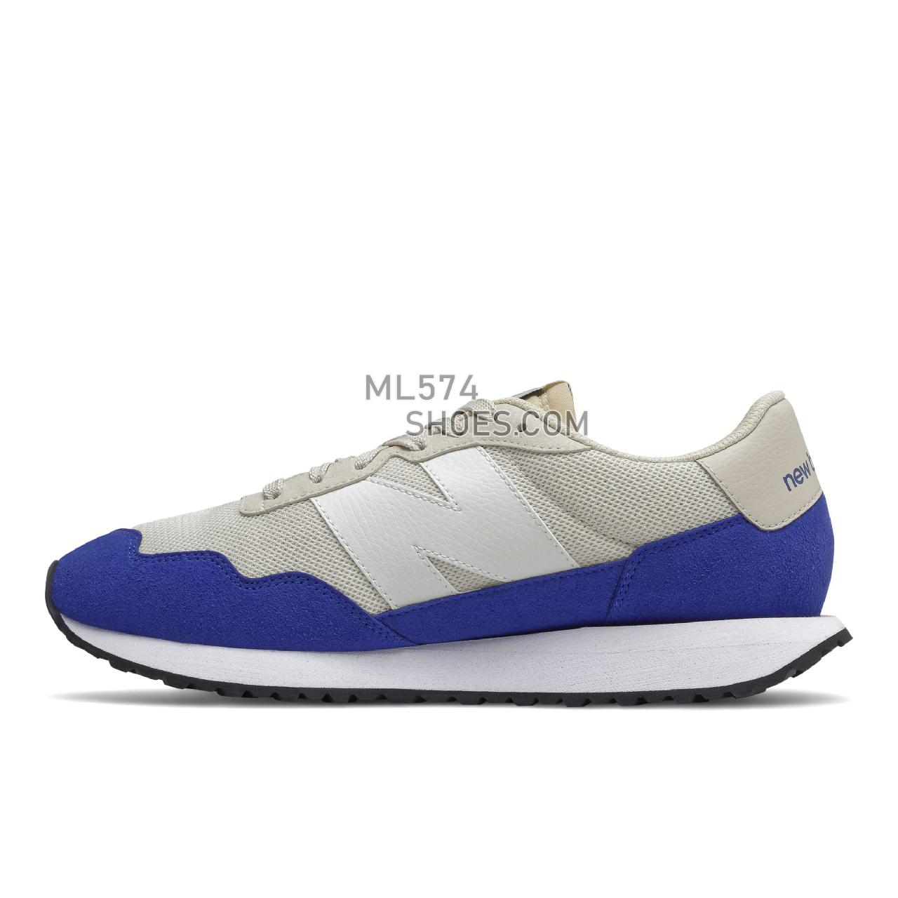 New Balance 237 - Men's Sport Style Sneakers - Moonbeam with Team Royal - MS237PL1
