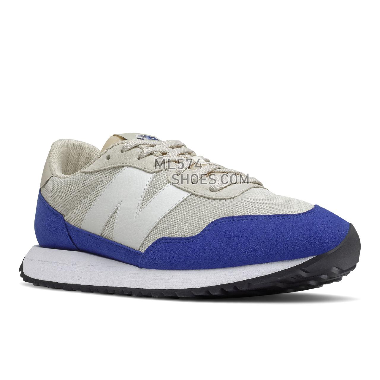 New Balance 237 - Men's Sport Style Sneakers - Moonbeam with Team Royal - MS237PL1