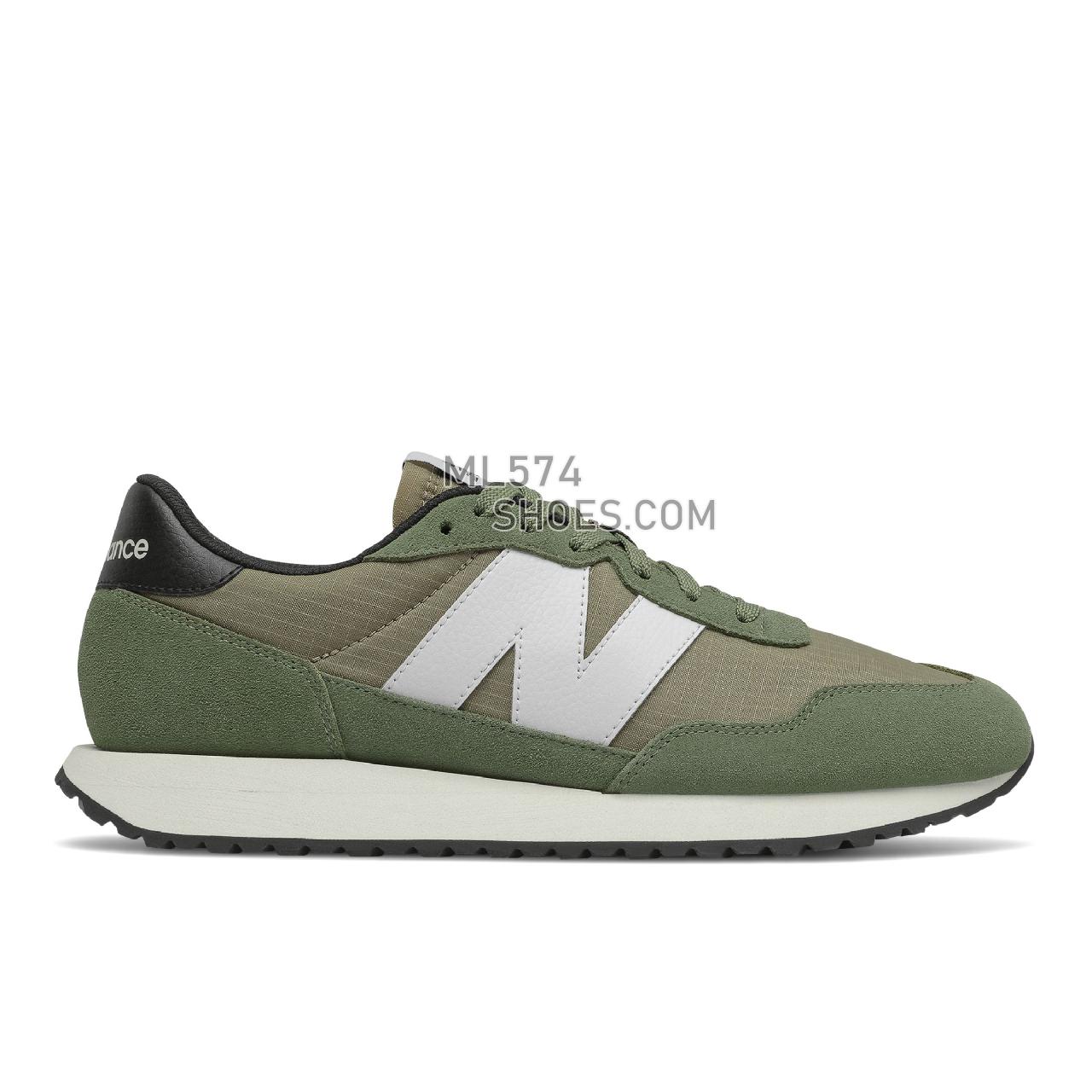 New Balance 237 - Men's Sport Style Sneakers - Norway Spruce with Covert Green - MS237UT1