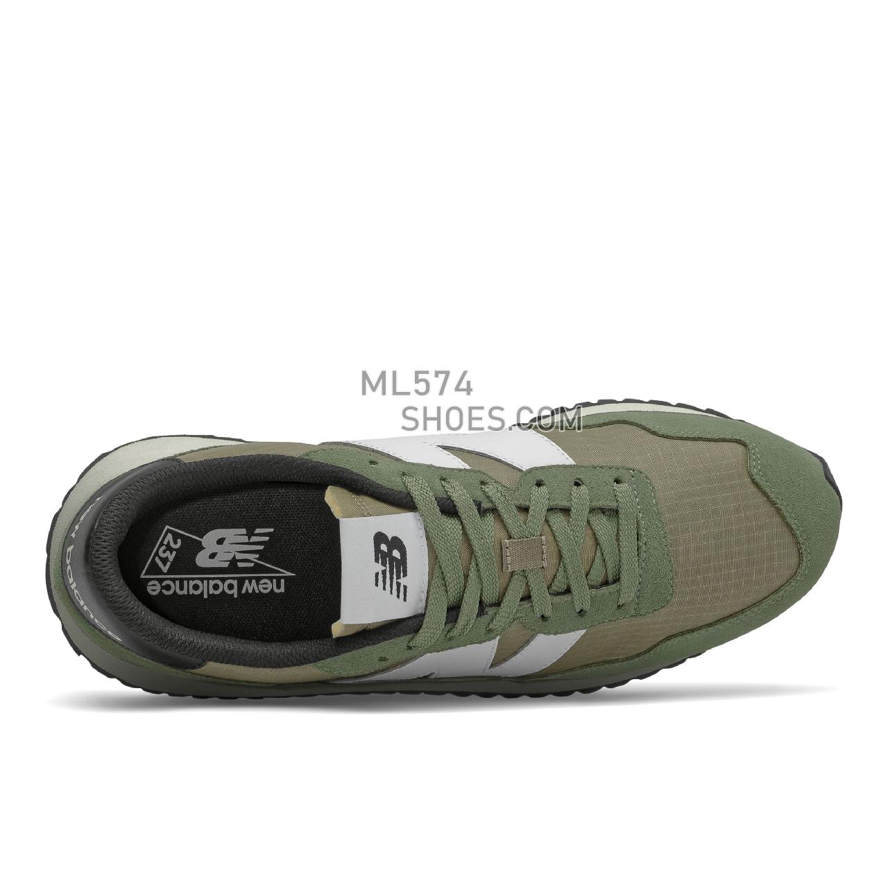New Balance 237 - Men's Sport Style Sneakers - Norway Spruce with Covert Green - MS237UT1