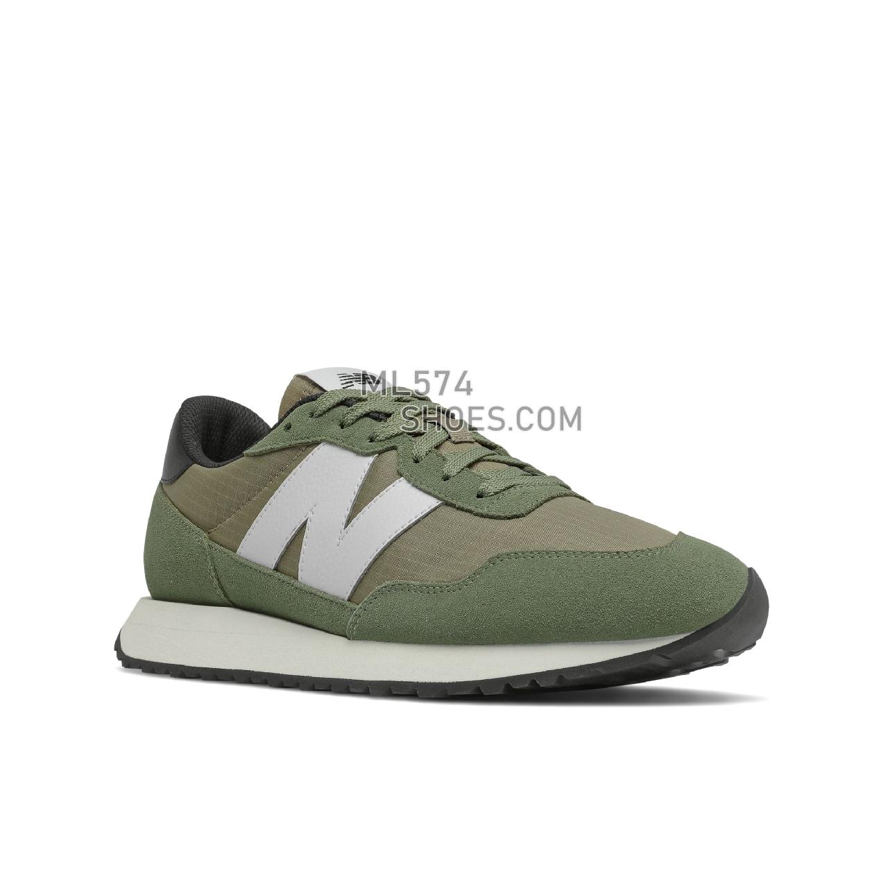 New Balance 237 - Men's Sport Style Sneakers - Norway Spruce with Covert Green - MS237UT1