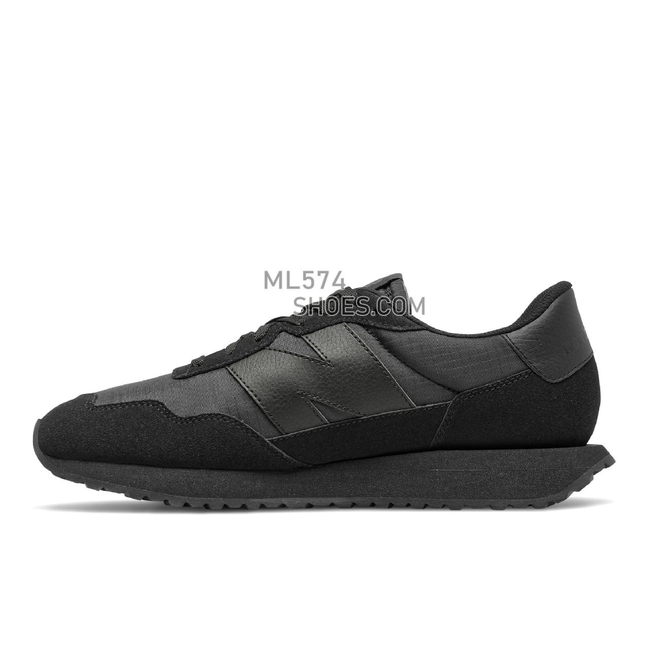 New Balance 237 - Men's Sport Style Sneakers - Black - MS237UX1