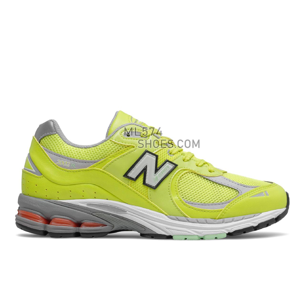 New Balance 2002R - Men's Sport Style Sneakers - Sulphur Yellow with Silver Metallic - M2002RLC