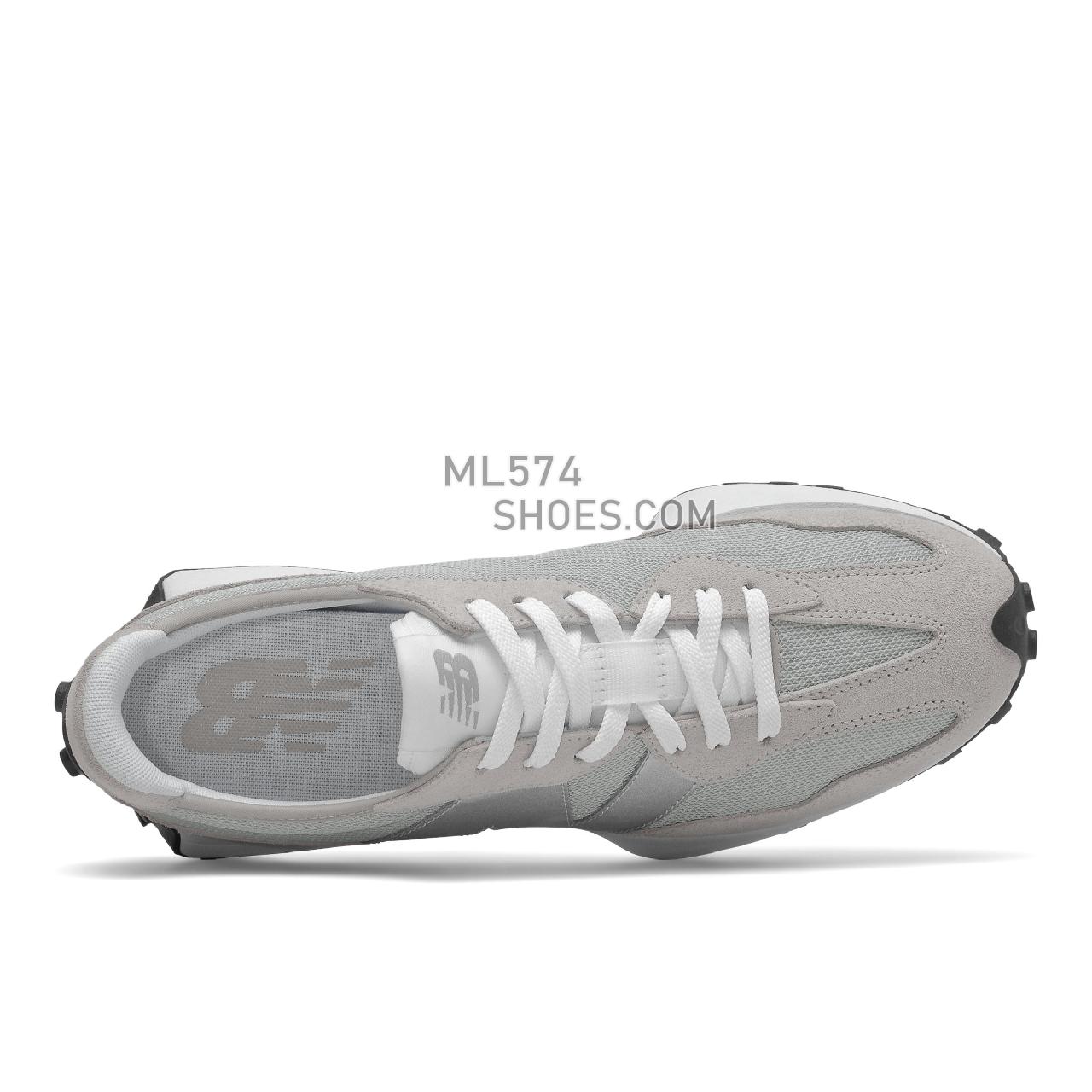 New Balance 327 - Men's Sport Style Sneakers - Rain Cloud with Metallic Silver - MS327MA1