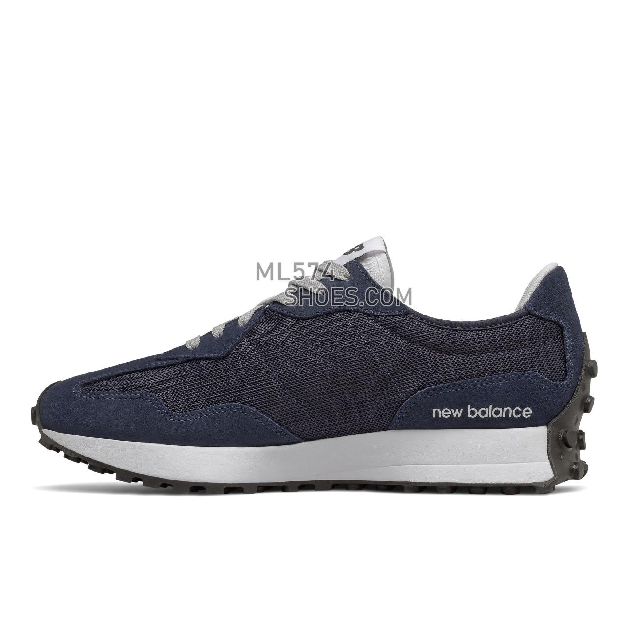 New Balance 327 - Men's Sport Style Sneakers - Natural Indigo with Metallic Silver - MS327MD1