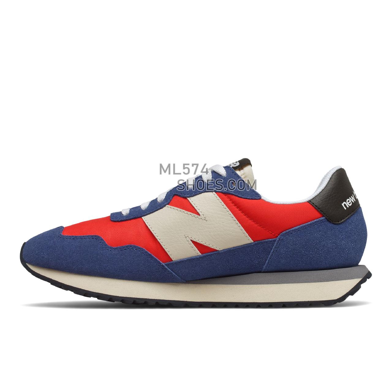 New Balance 237 - Men's Sport Style Sneakers - Velocity Red with Atlantic - MS237AC
