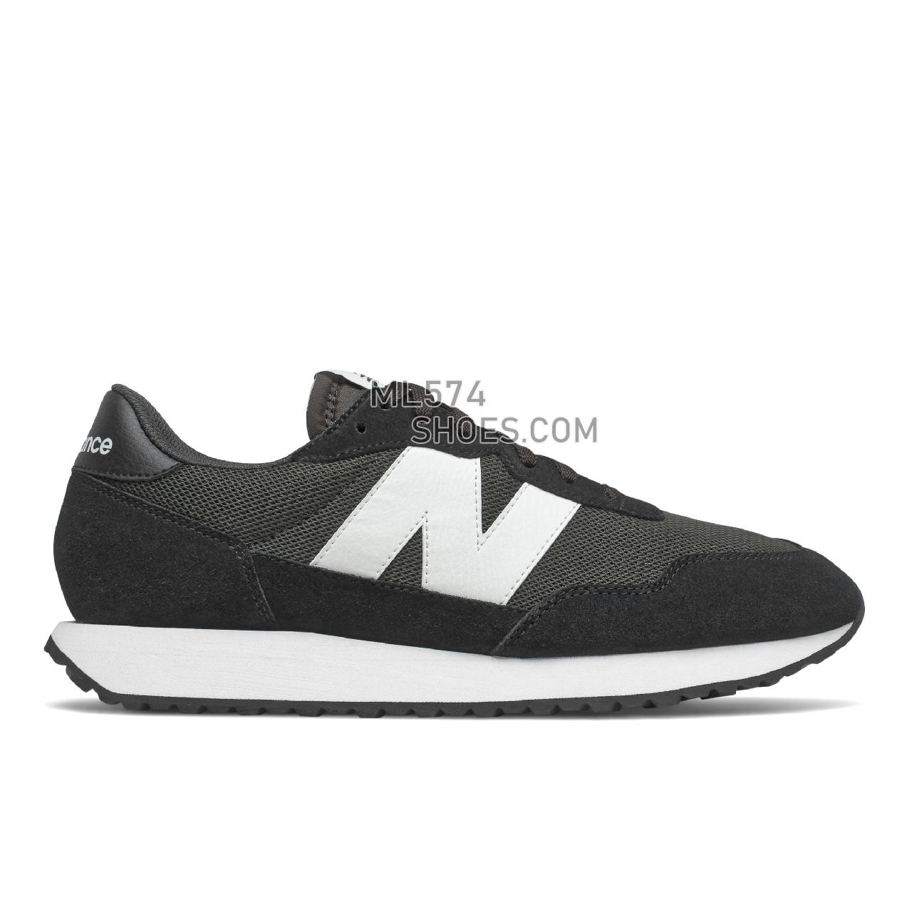 New Balance 237 - Men's Sport Style Sneakers - Black with Magnet - MS237CC