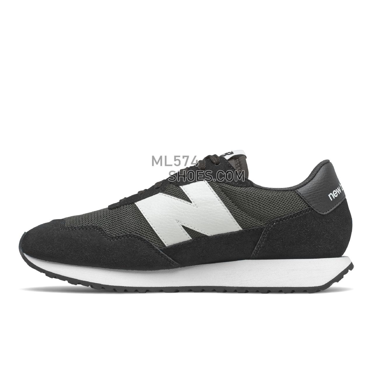 New Balance 237 - Men's Sport Style Sneakers - Black with Magnet - MS237CC