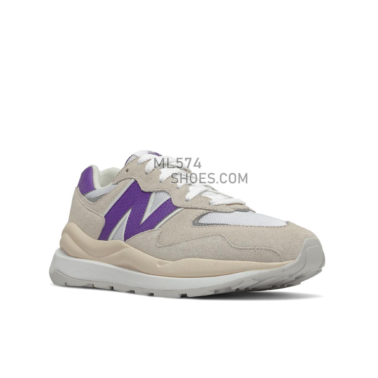 New Balance 57/40 - Men's Sport Style Sneakers - Sea Salt with Prism Purple - M5740SB1