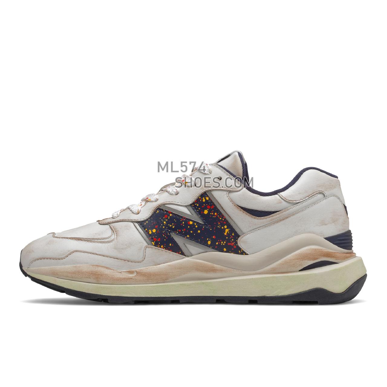 New Balance 57/40 - Men's Sport Style Sneakers - White with Natural Indigo - M5740FD1