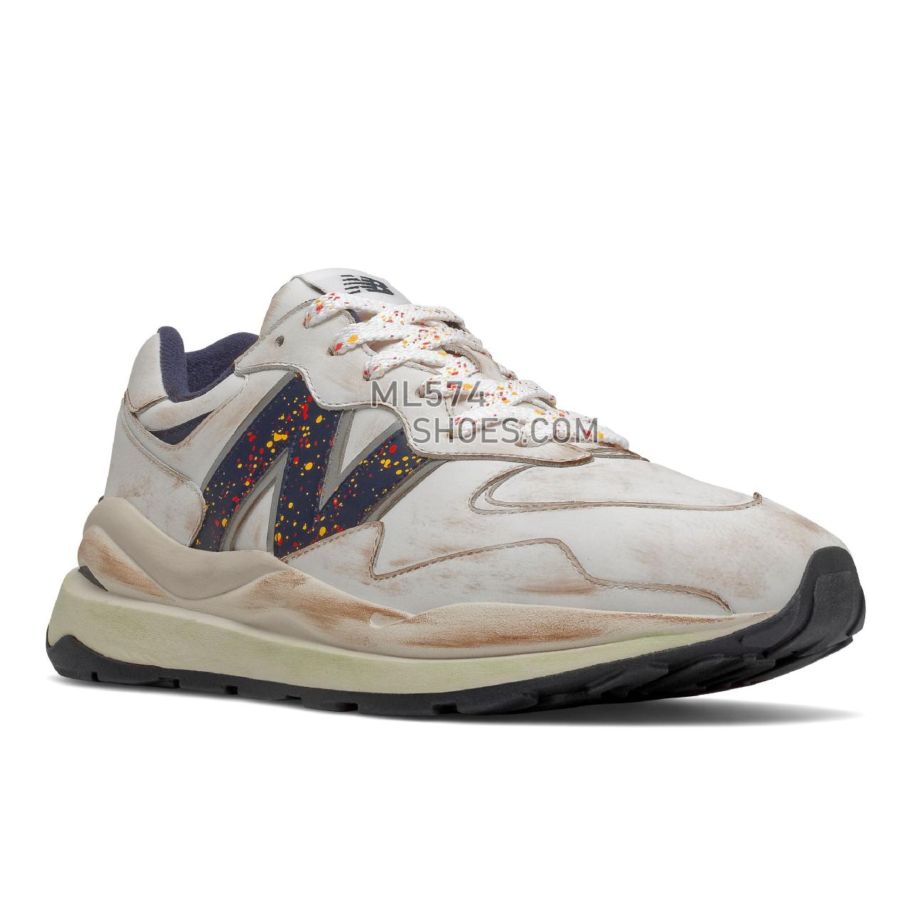 New Balance 57/40 - Men's Sport Style Sneakers - White with Natural Indigo - M5740FD1