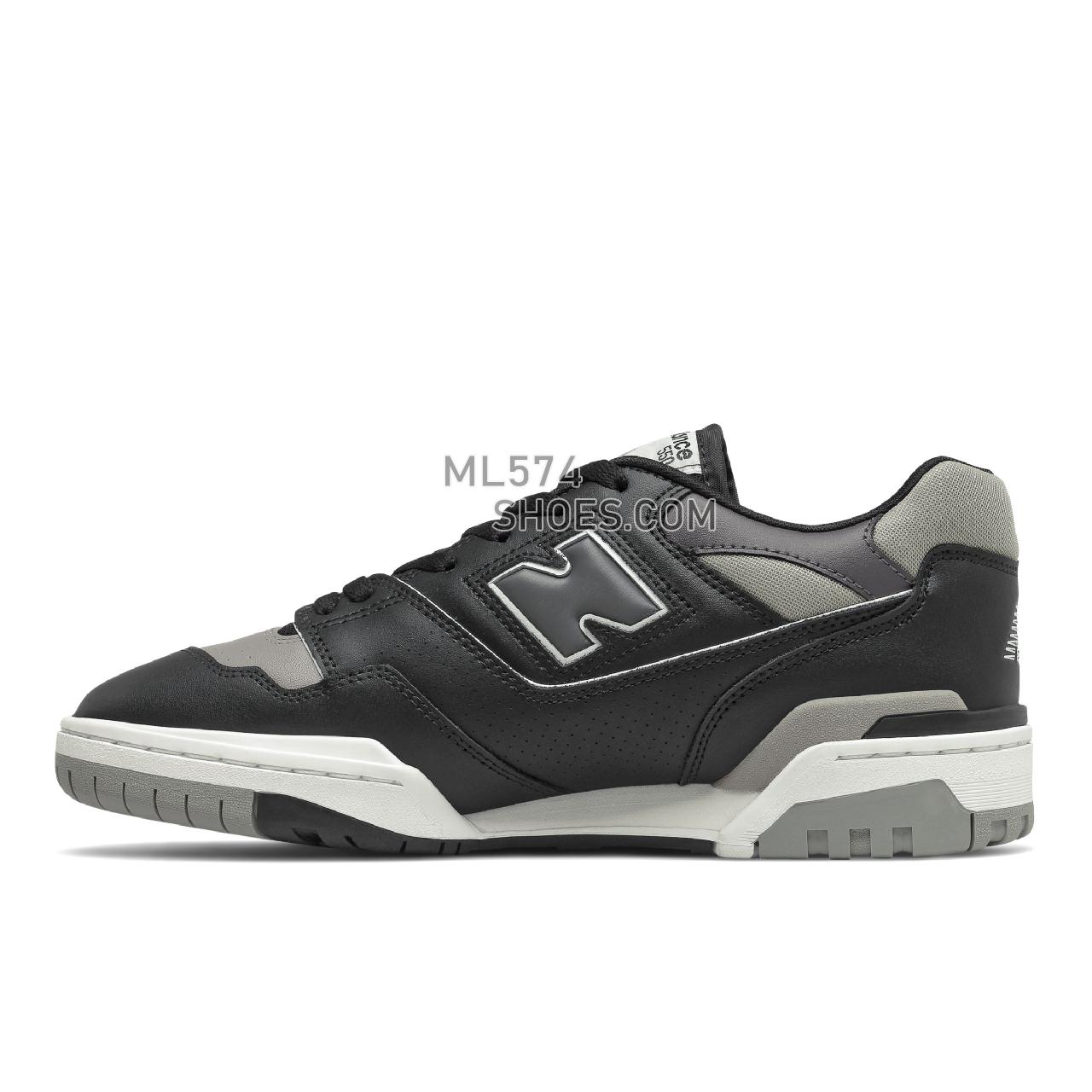New Balance 550 - Men's Sport Style Sneakers - Black with Marblehead - BB550SR1